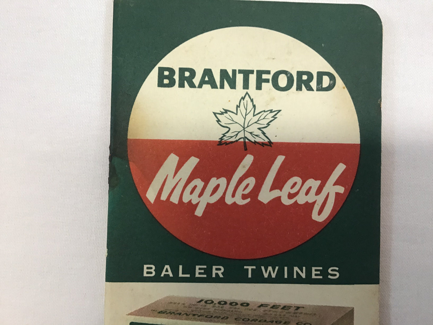 Pocket Note Booklet Vintage Ephemera 1967 Brantford Maple Leaf Baler Twines