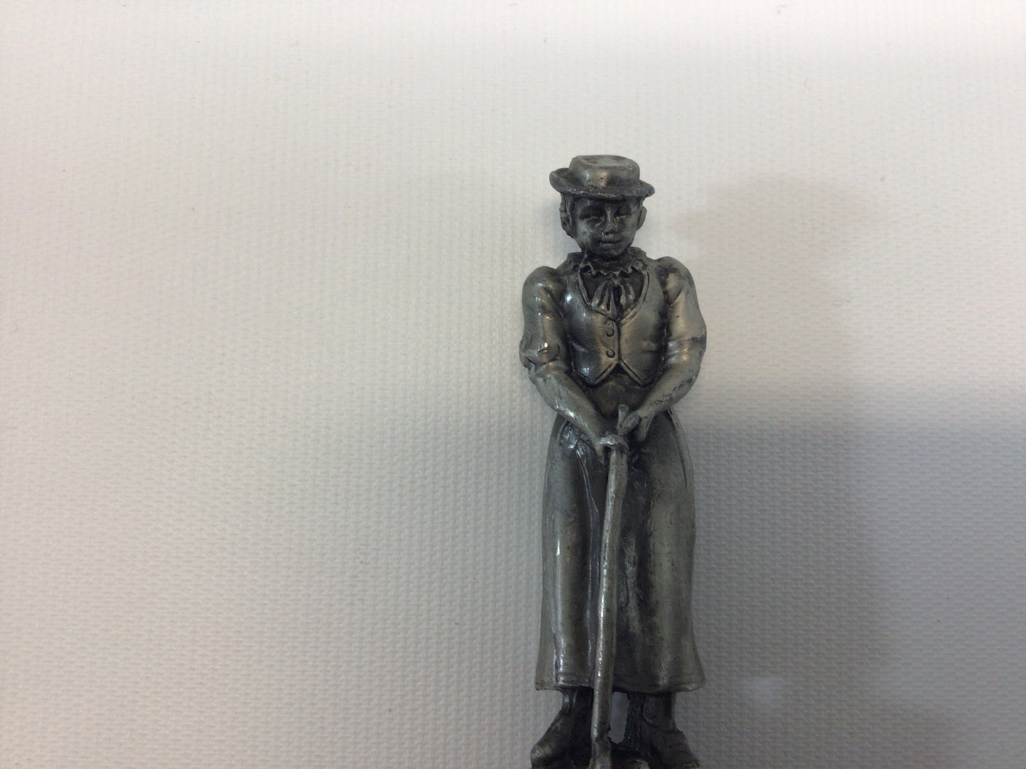 Vintage Woman Golfer Barware Pewter Bottle Opener