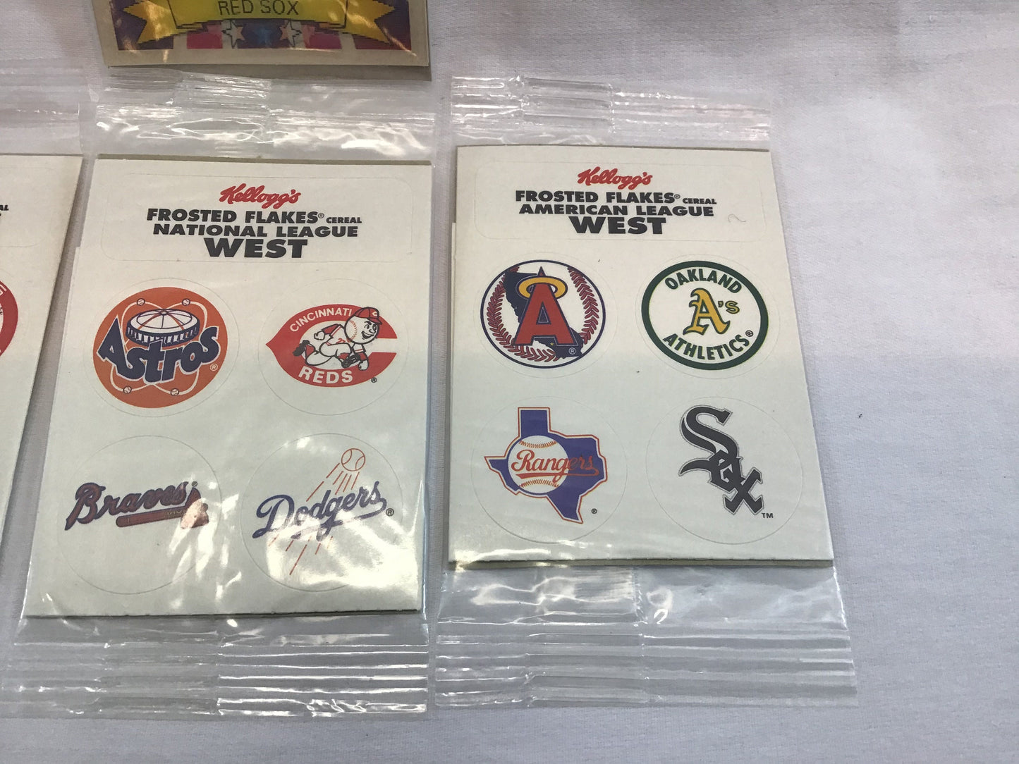 Vintage Kellogg's Cereal Premium Lot 3D Jim Rice Card and Team Stickers