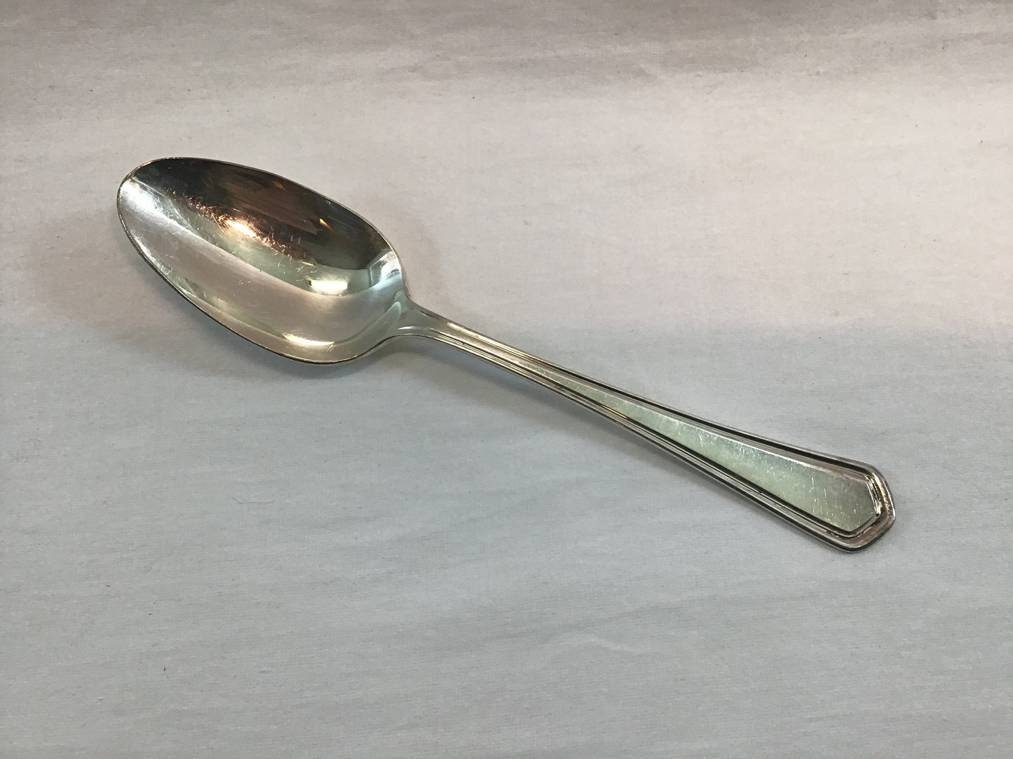 Derby Silverplate Serving Spoon Victor S. Co. A1+ Overlay IS Vintage Quality Flatware