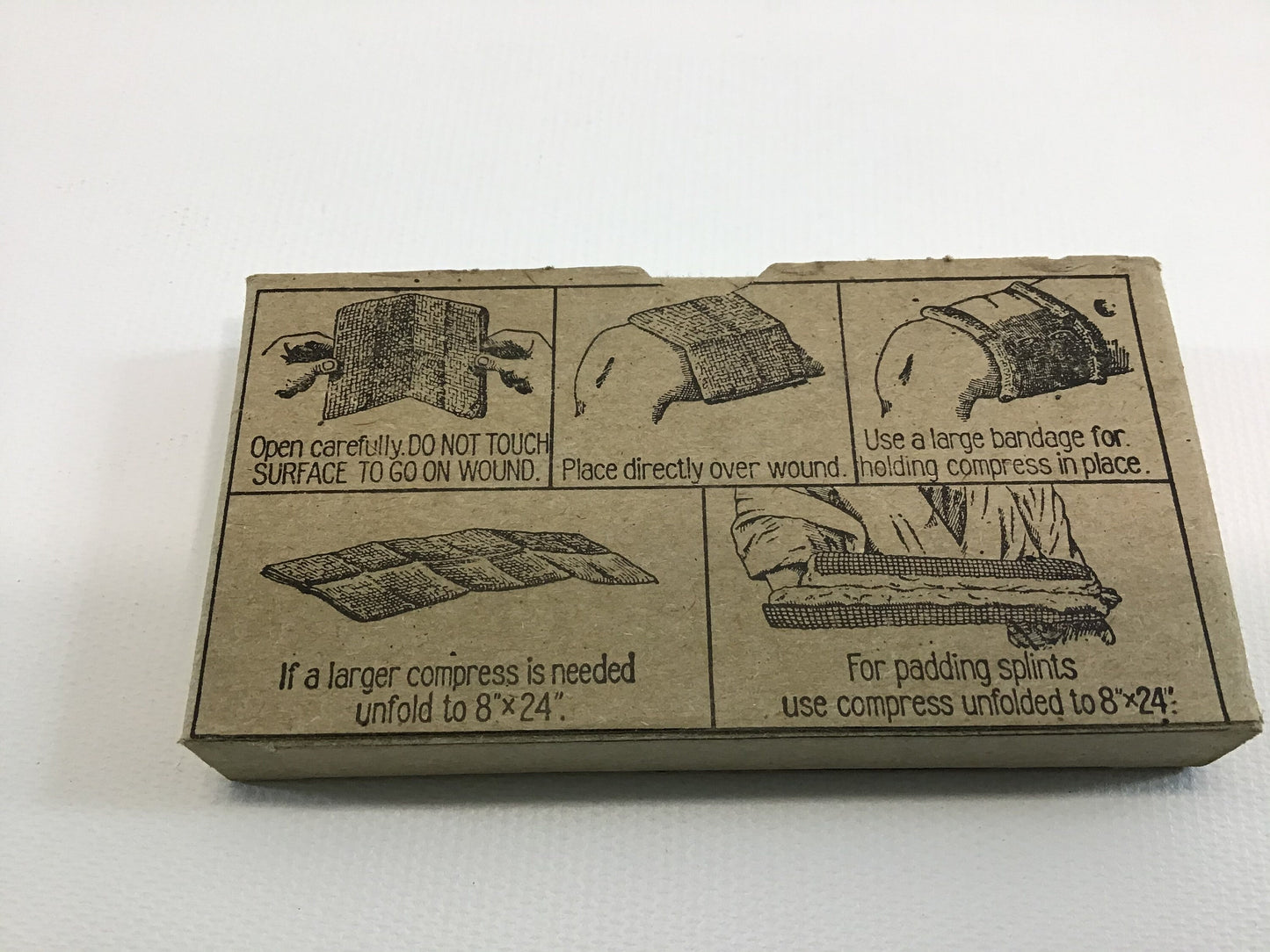 Vintage Bell System Telegraph Telephone First Aid Kit Absorbent Gauze