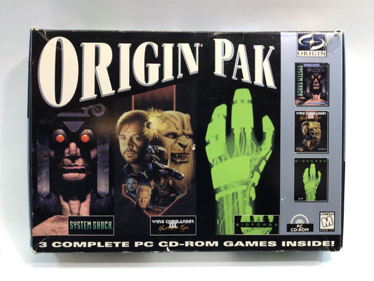 Bioforge System Shock Wing Commander Vintage PC Video Game 1994 Origin Pak CD ROM