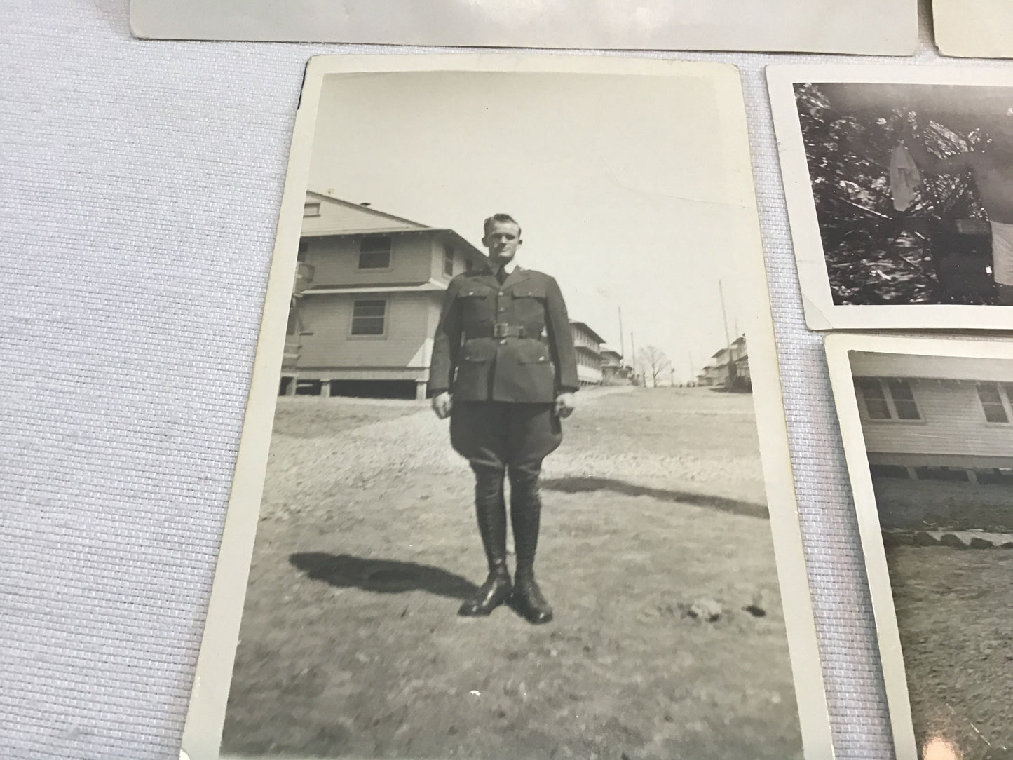 WWII Era US Military Photos Lot of 7 Vintage Snapshots