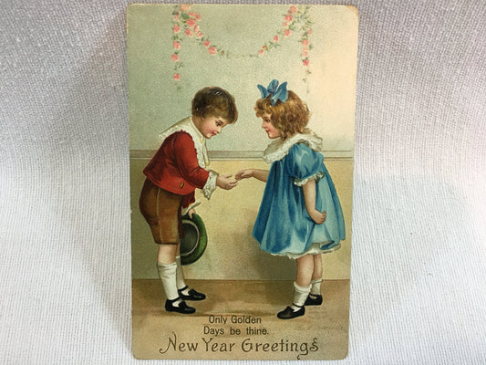 Antique New Year Postcard International Art Ellen H. Clapsaddle