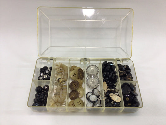 Button Collection Variety of Antique Vintage Plastic Bakelite Mother of Pearl Glass Buttons