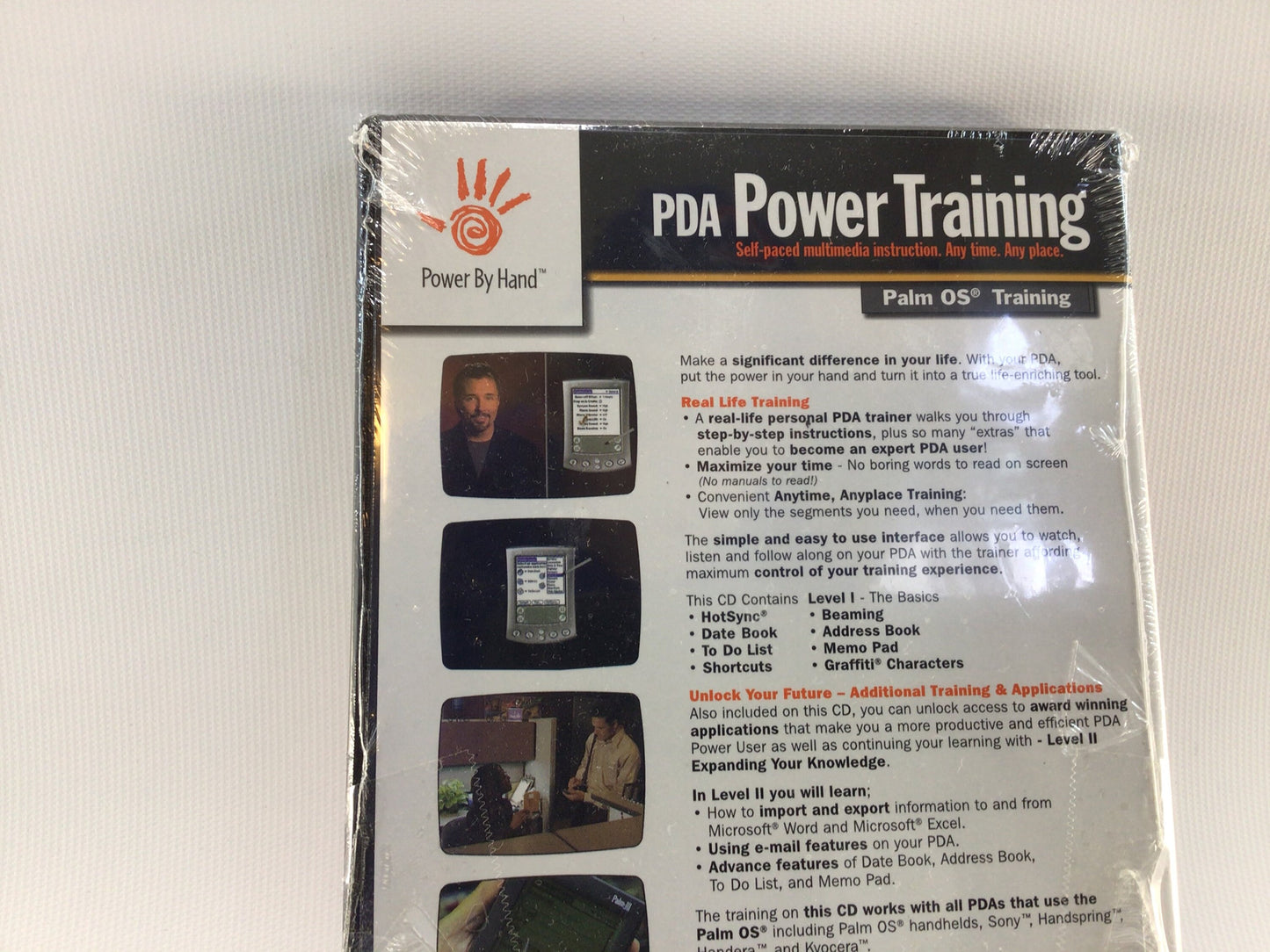 PDA Power Training DVD 2001 Palm OS Training Unopened