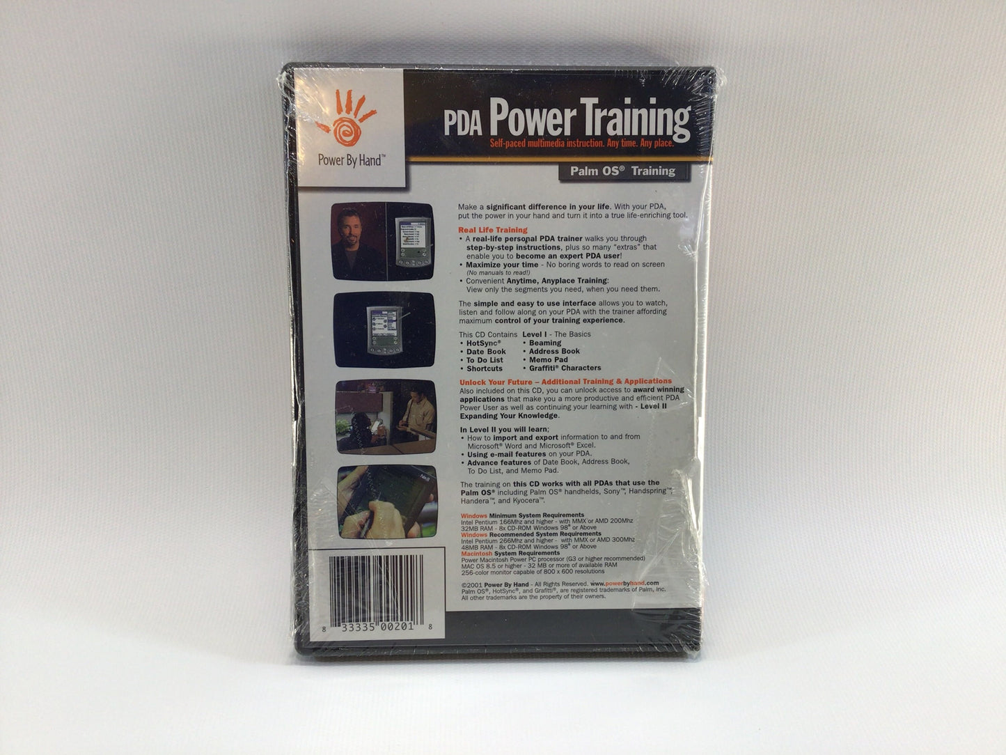 PDA Power Training DVD 2001 Palm OS Training Unopened