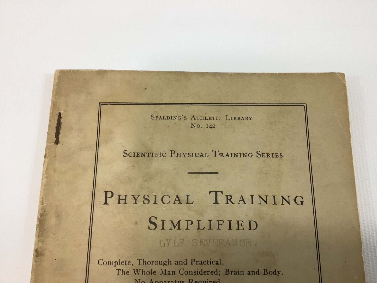 Physical Training Simplified Warman Spalding Library No 142 Vintage Rare Book