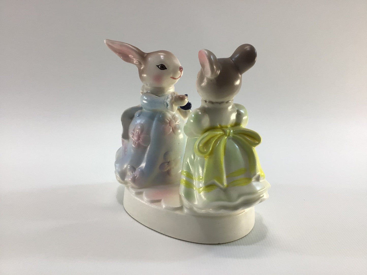 Bunny Rabbit Figurine Ceramic 1980 Avon Precious Moments Representative Award Presidents Club S