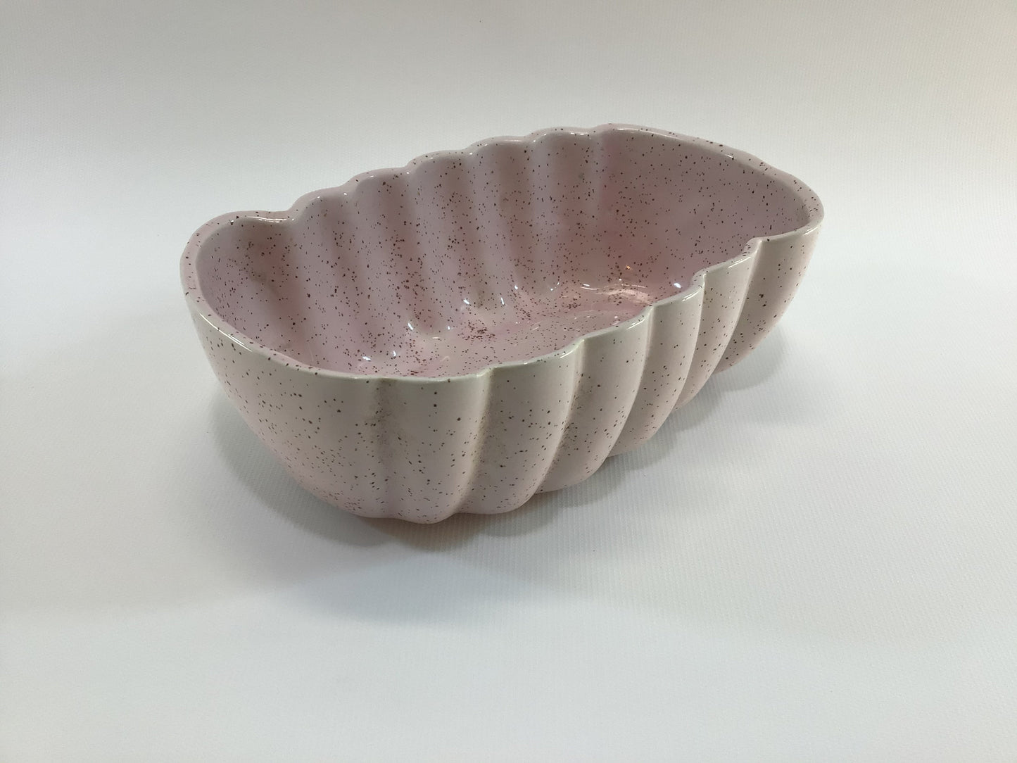 UPCO Planter 702 Pink Gold Speckle Design Mid Century Ceramic Pottery