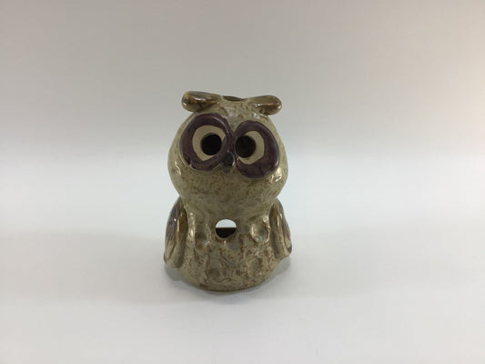 Ceramic Owl Tea Candle Holder Vintage Enesco Made in Japan Retro Home Decor