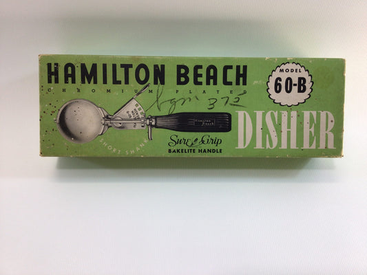 Ice Cream Scoop Box (Only) Hamilton Beach Model 60-B Disher Vintage Kitchen Utensil Ephemera Store Display Decor