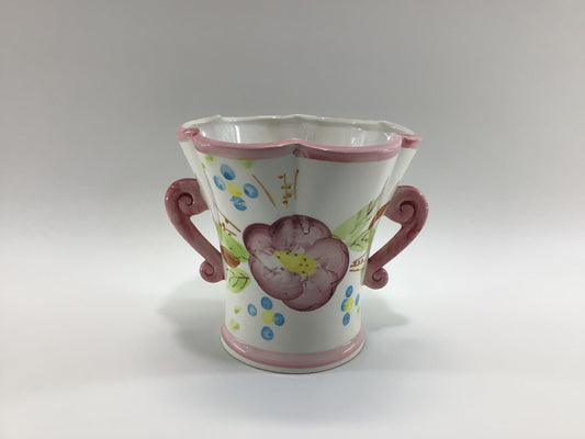 Hand Painted Flower Vase Vintage 1950's Relpo 5" Porcelain M6705