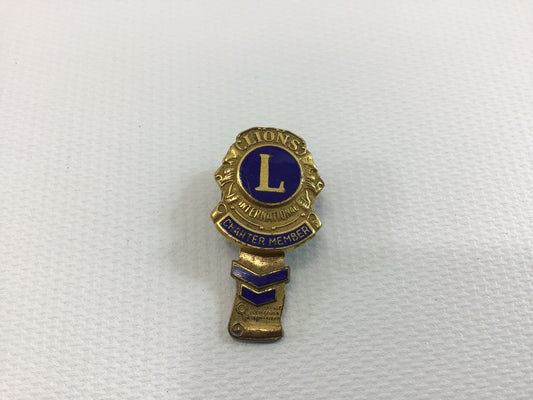 Vintage Hat Pin Lions Club International 15 Year Service Chevron