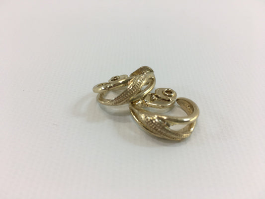 Gold Tone Clip Earrings The Jewelry Group TJG