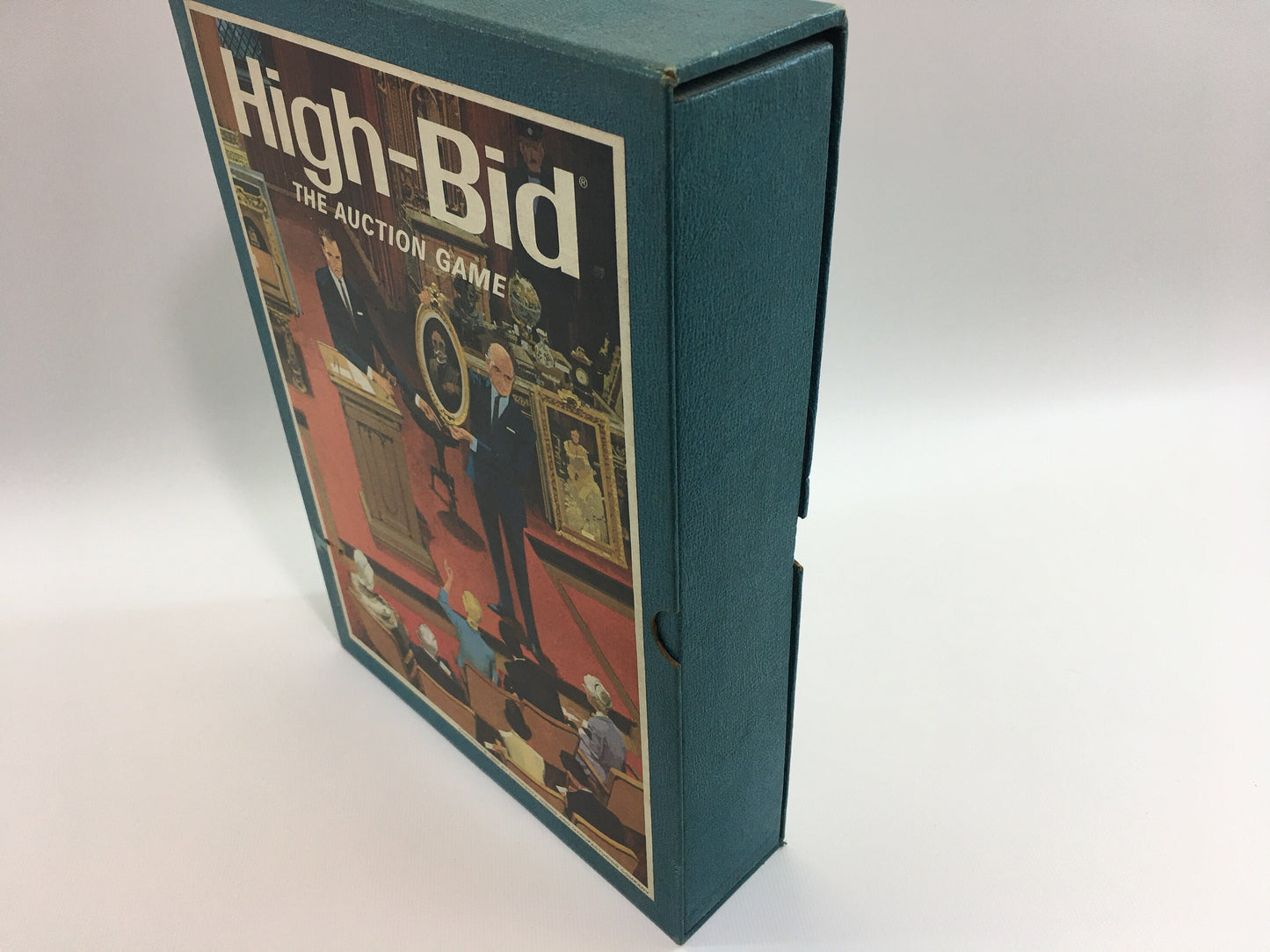 1965 High-Bid The Auction Game Bookshelf Game Vintage Minnesota Mining and Manufacturing Co Board Game