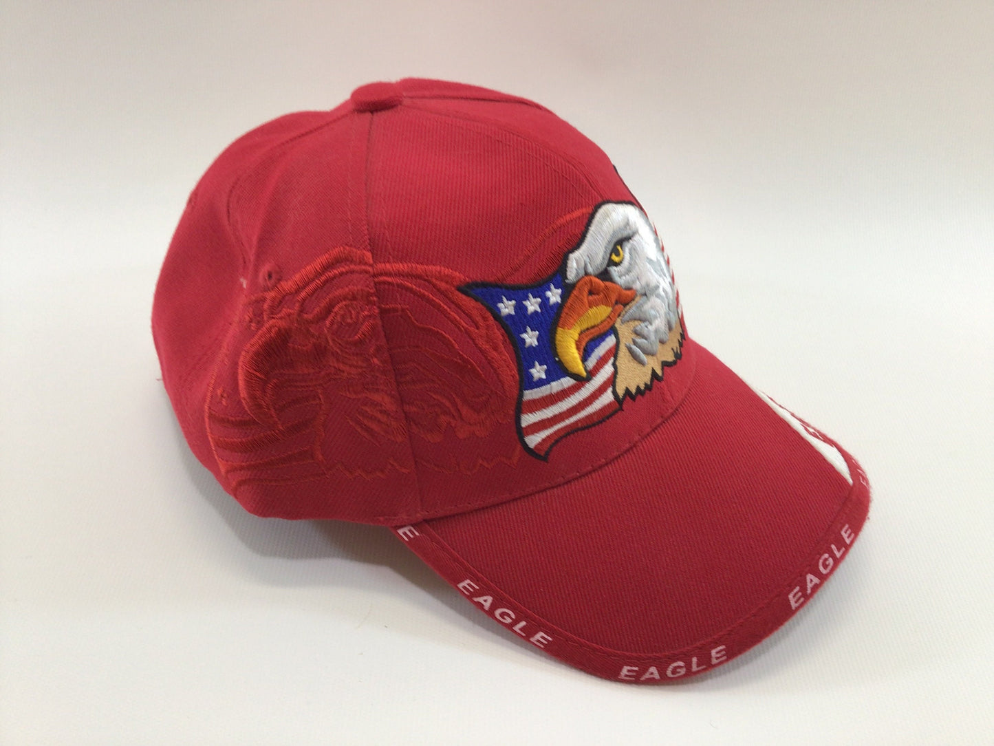 Eagle Red Patriotic Trucker Baseball Cap K&S Unique Brand Adjustable Size