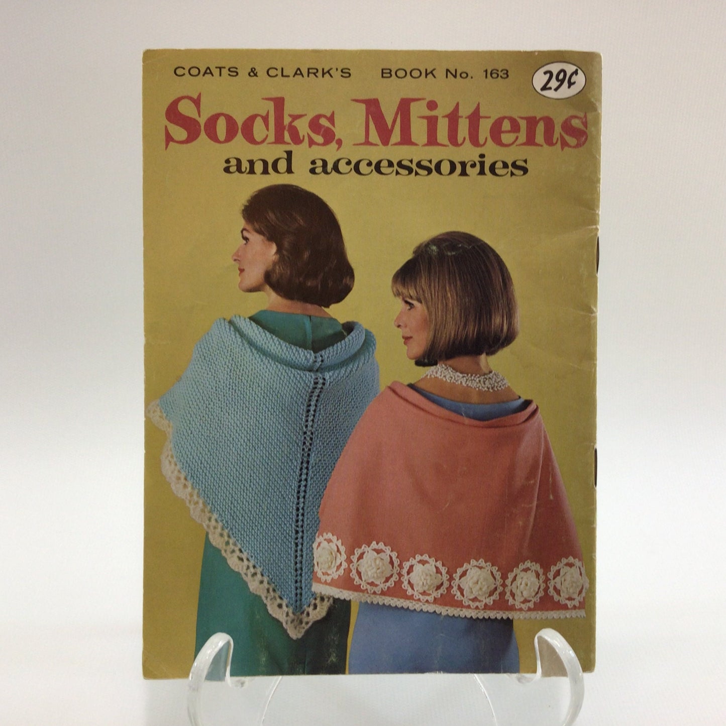 1965 Socks Mittens and Accessories Pattern Booklet Coats & Clark's Advertising Ephemera