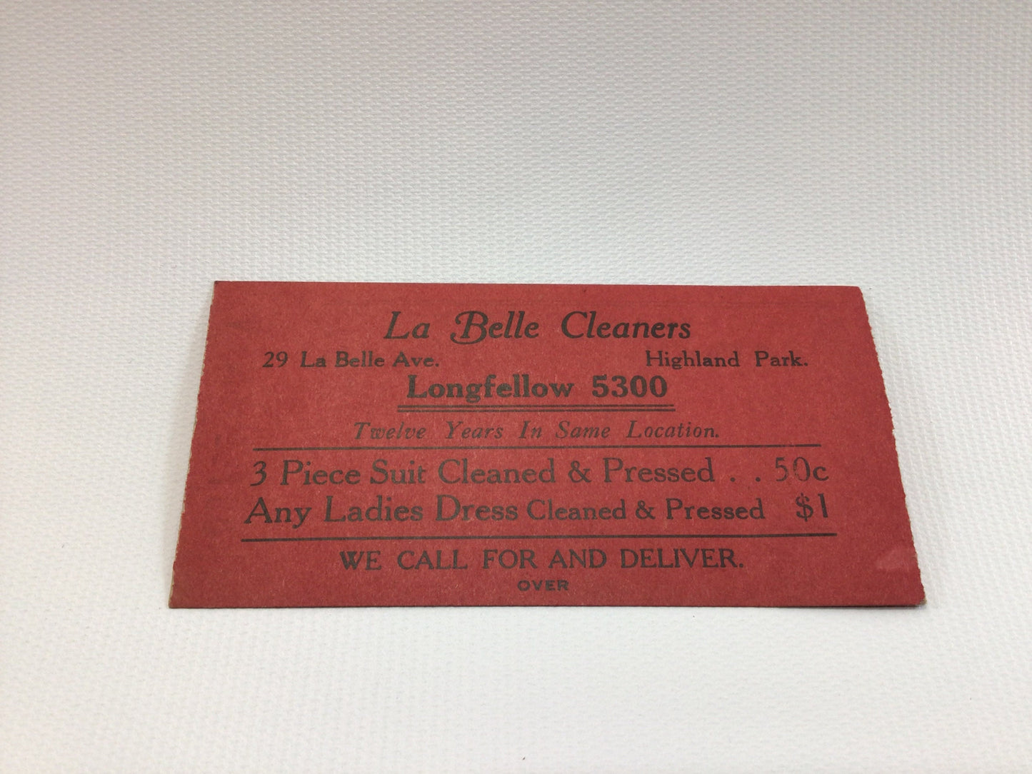 Old Raffle Ticket Advertising Chevrolet La Belle Cleaners Graystone Ballroom Vintage Ephemera Highland Park Michigan