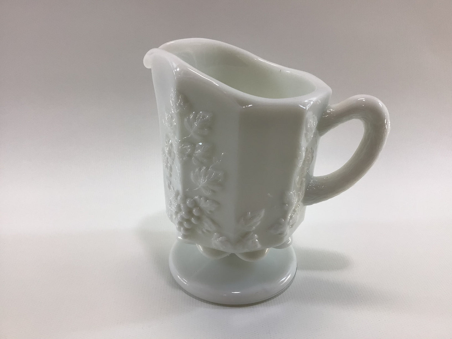 Vintage Creamer Footed Westmoreland Milk Glass