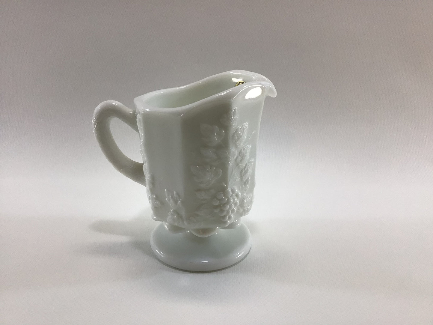 Vintage Creamer Footed Westmoreland Milk Glass