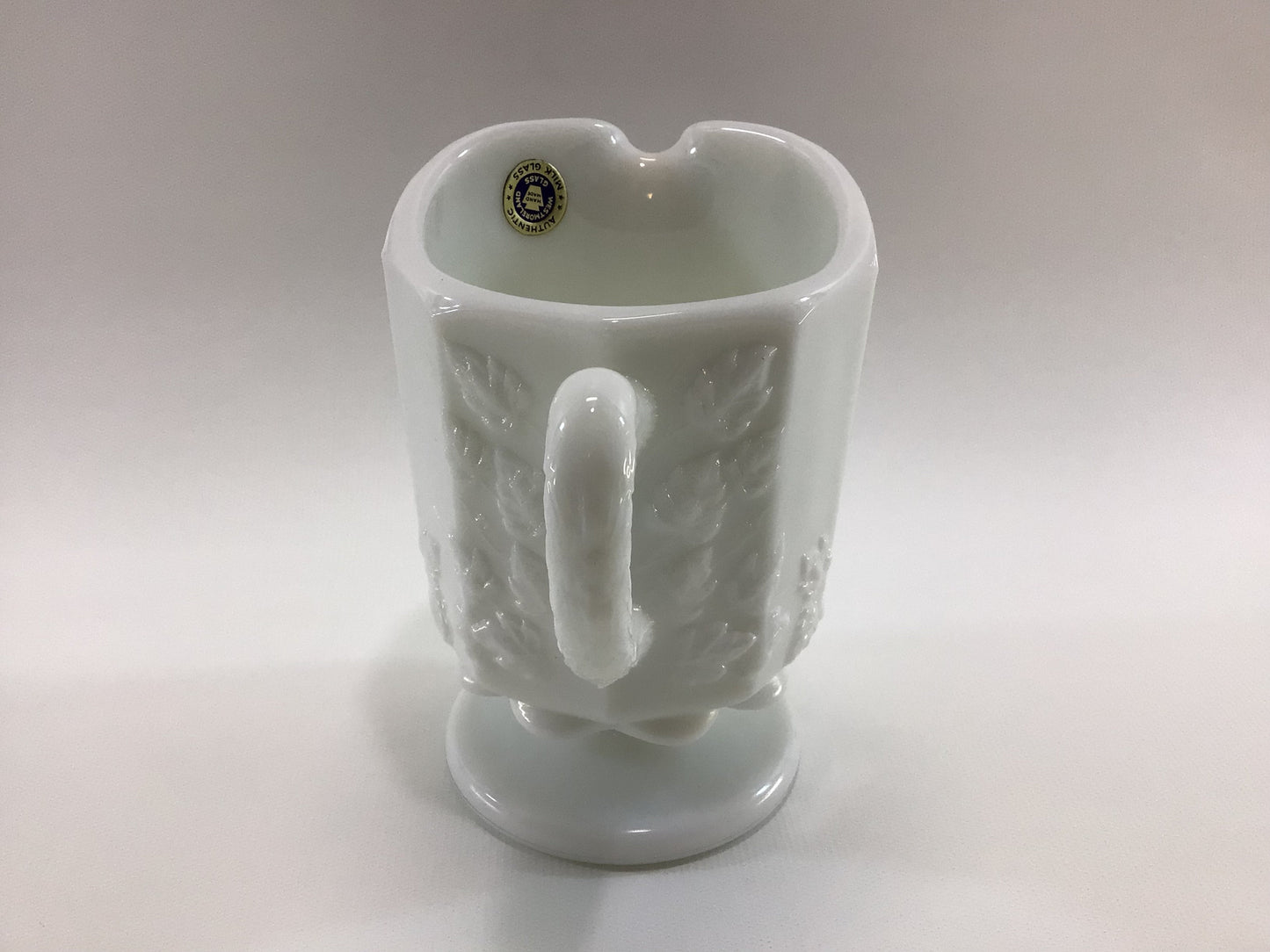 Vintage Creamer Footed Westmoreland Milk Glass