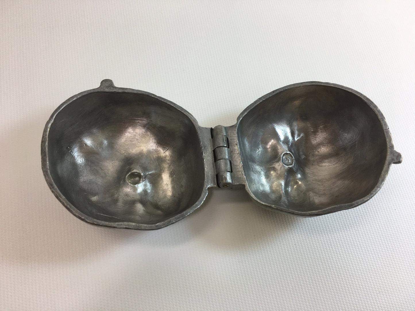 Antique Ice Cream Mold Pewter Apple 150 Single Serve One Serving Size Fancy Form Dessert Portion and Design