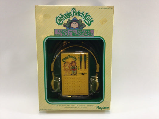 Vintage Cabbage Patch Kids AM Transistor Radio 1983 Electronic Toy