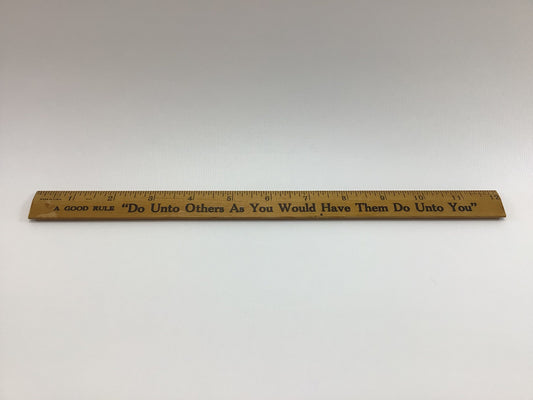 Wooden Advertising 12" Ruler 1937 A Good Rule Coca-Cola Bottling Co Vintage Collectible