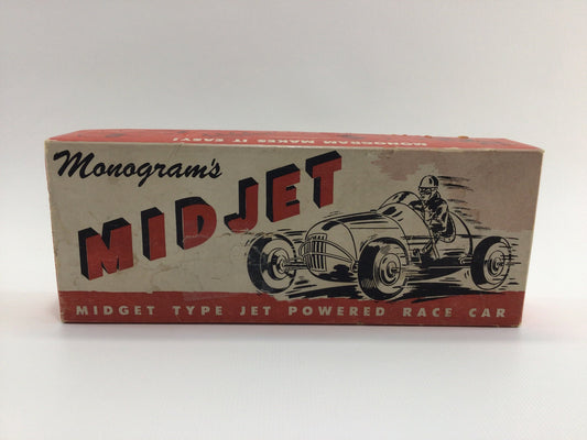 Monogram's Mid Jet Midget Sprint Tether Car Kit 1940s Toy Racer - Replacement Box Only -