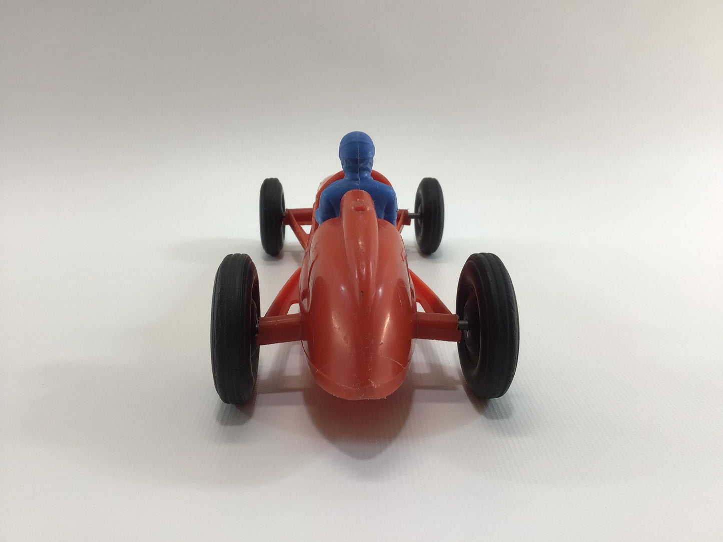 1960s Toy Race Car Red No 7 Processed Plastics Boattail Era Style Racer