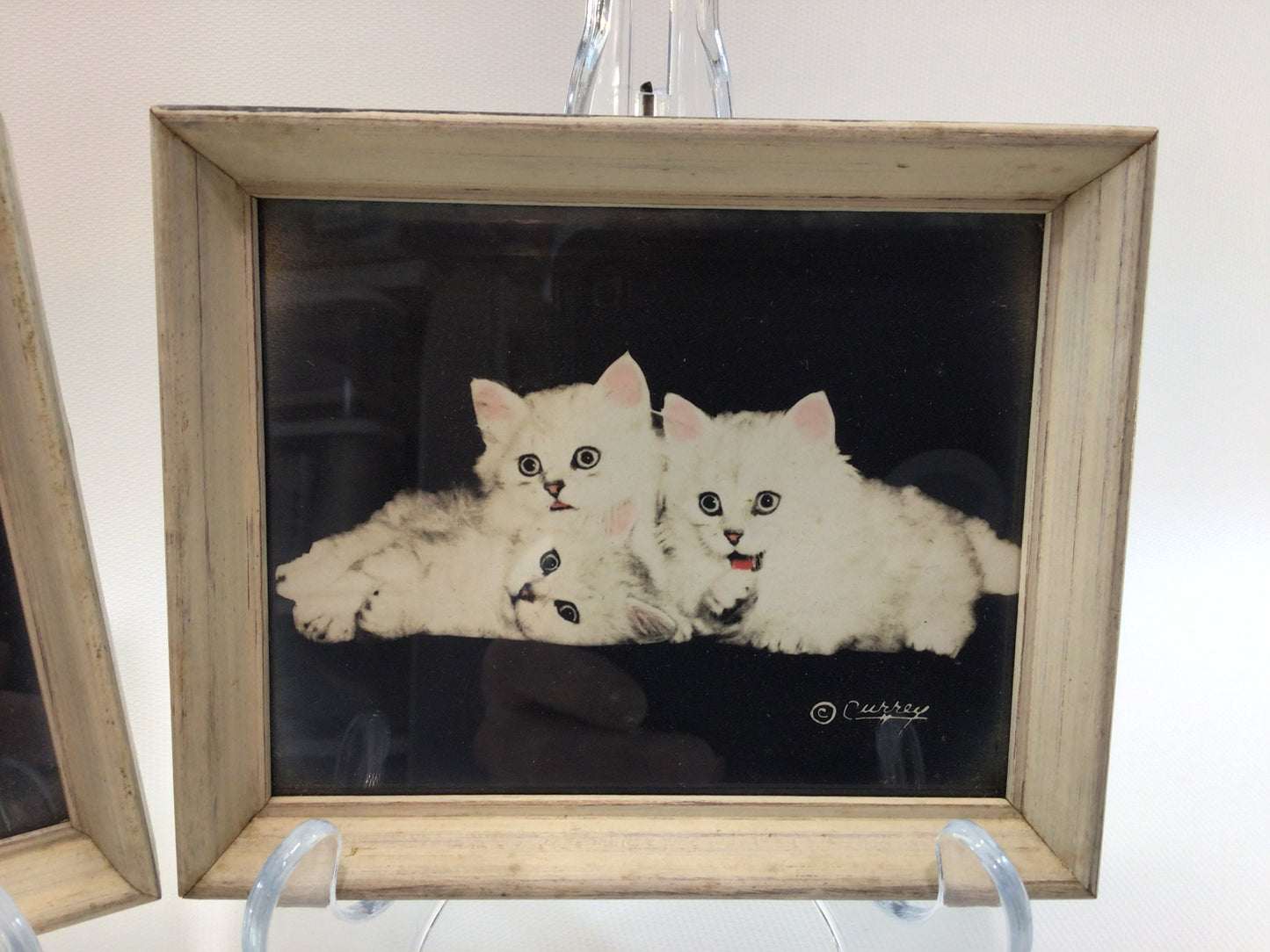 Kittens Framed 4" x 5" Wall Decor Mid Century Bradley R Currey Art Prints