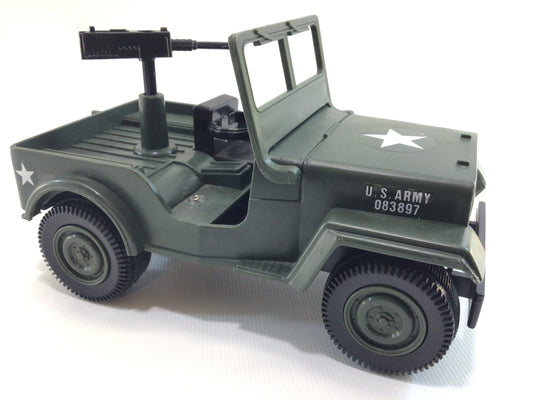 Zima US Army Jeep Vintage Hard Plastic Friction Toy No 897 Made in Hong Kong