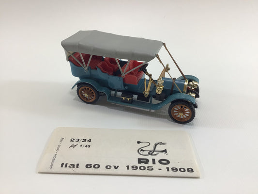 Rio 1/43 Scale 1908 Fiat 60 cv Vintage Diecast Toy Automobile