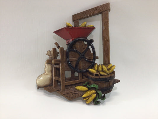 Veggie Vegetable Press Cast Aluminum Country Kitchen 3D  Wall Decor 1978 HOMCO Home Interiors