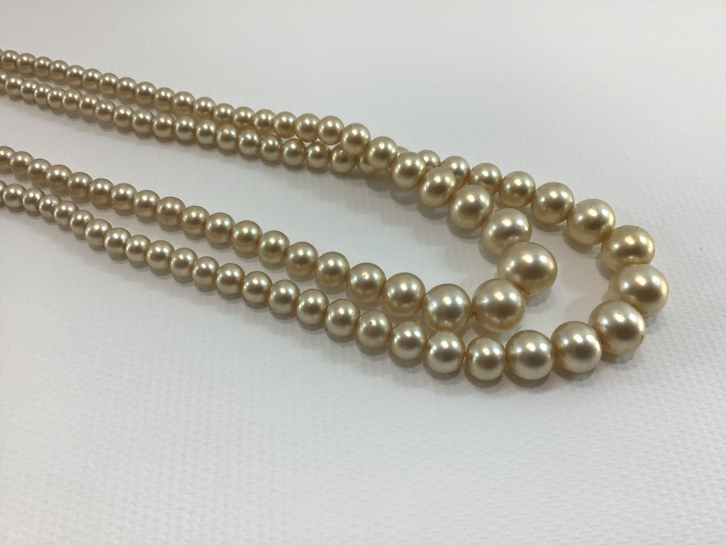 Faux Pearl Necklace Double Strand Vintage Costume Fashion Jewelry Wedding Prom Dance Accessories