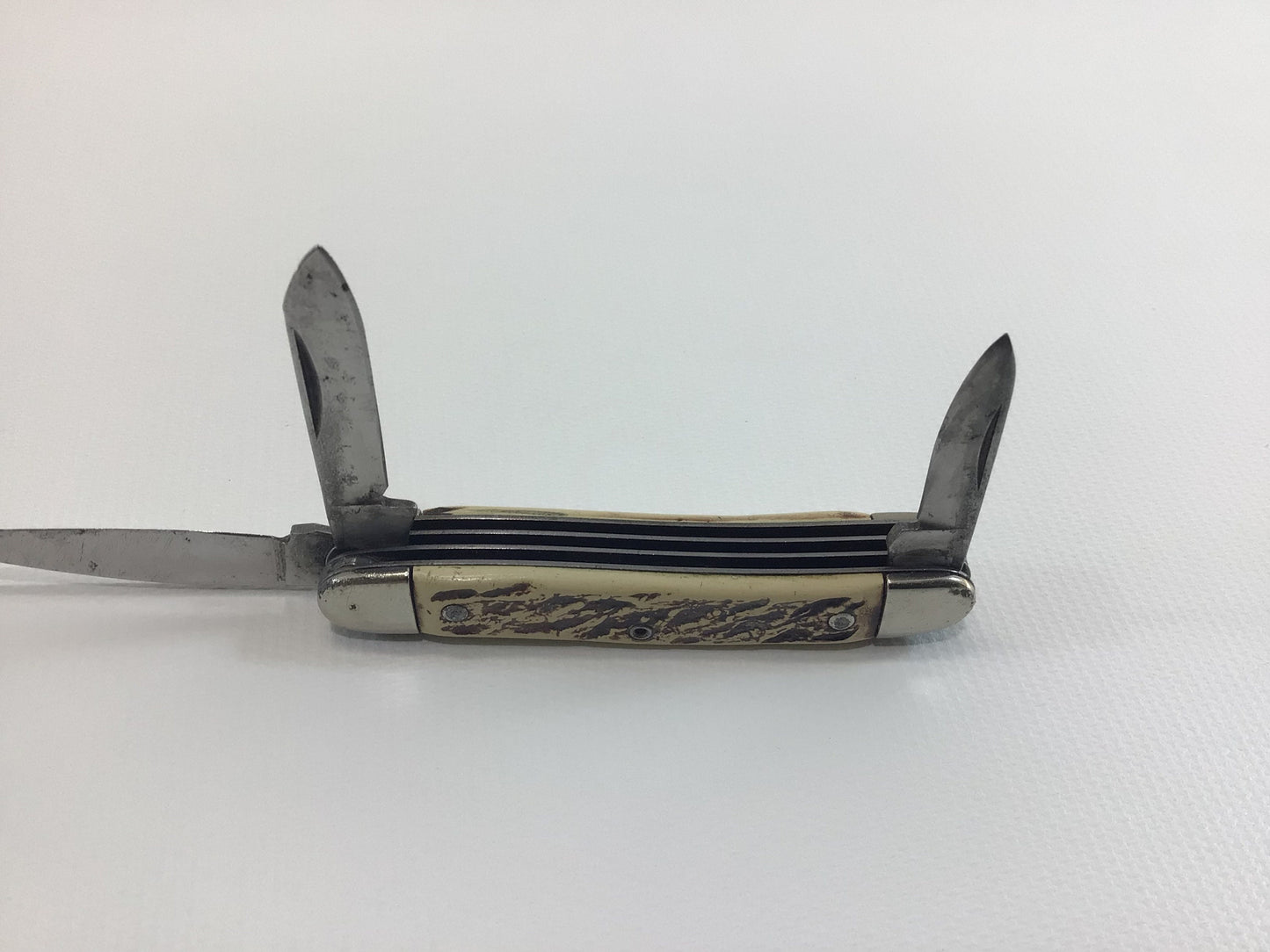 Vintage Pocket Knife Stockman Three Blade Colonial Made in USA