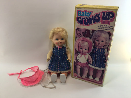 1970s Mattel Baby Grows Up in Box Vintage Toy Doll