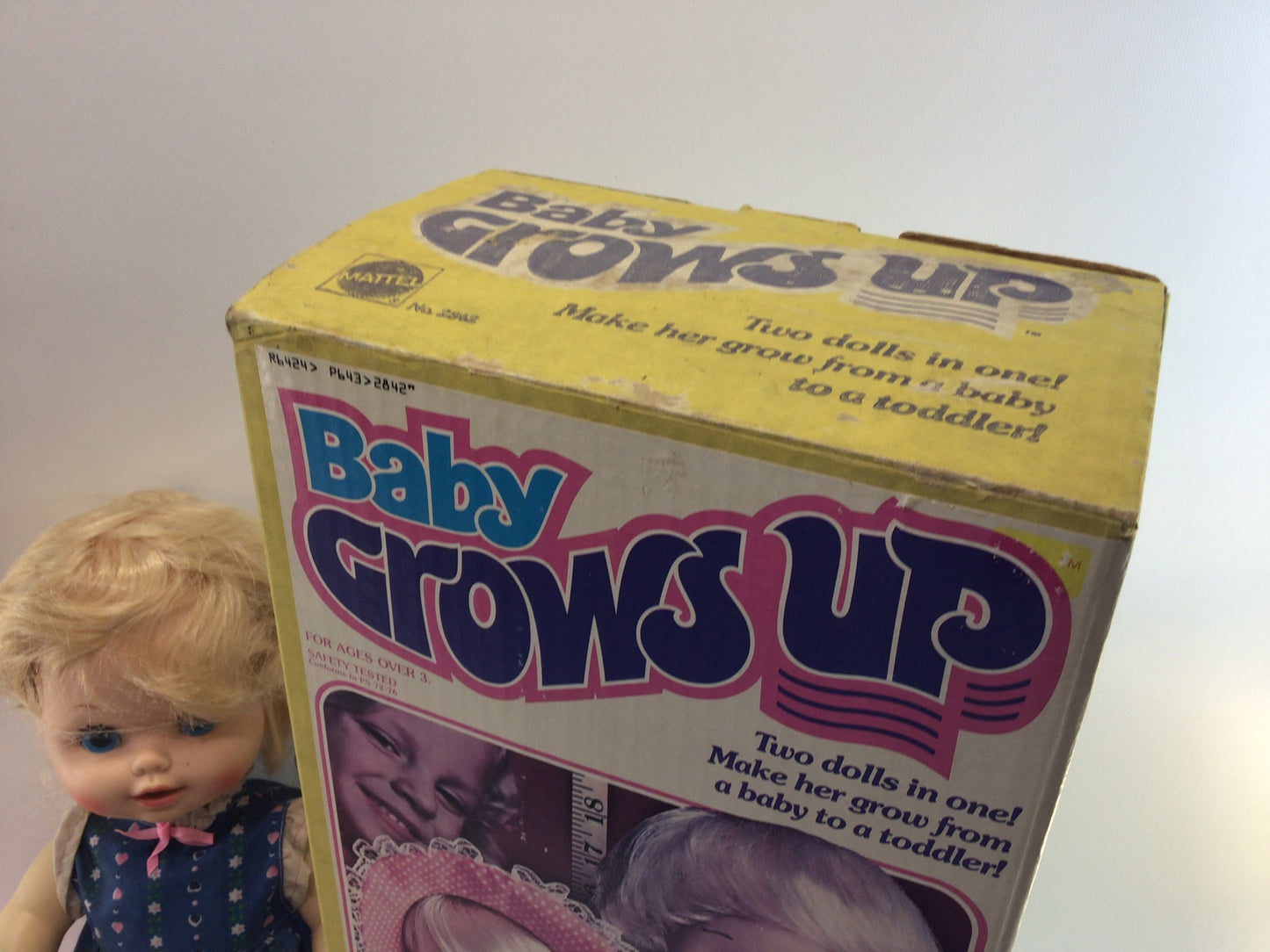 1970s Mattel Baby Grows Up in Box Vintage Toy Doll