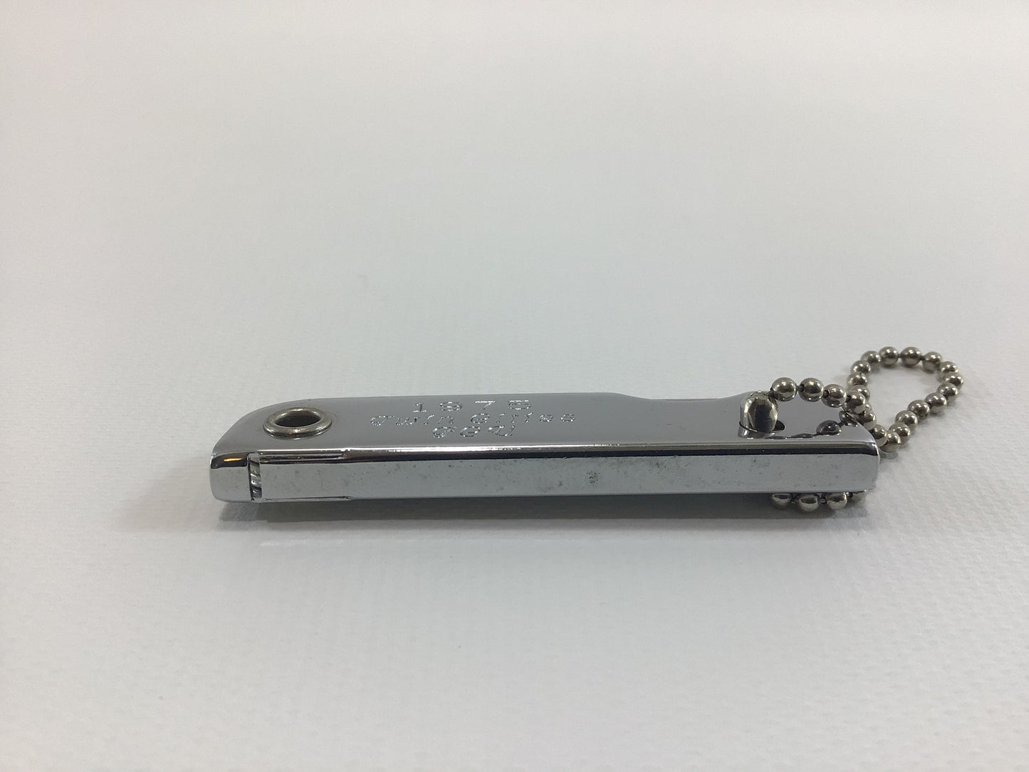 Vintage Keychain Manicure Tool Penknife Chrome Finish 1975 Twin Cities FCU