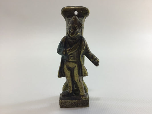 Brass Door Knocker 3" Vintage Home Decor Mr Pecksniff Charles Dickens Character