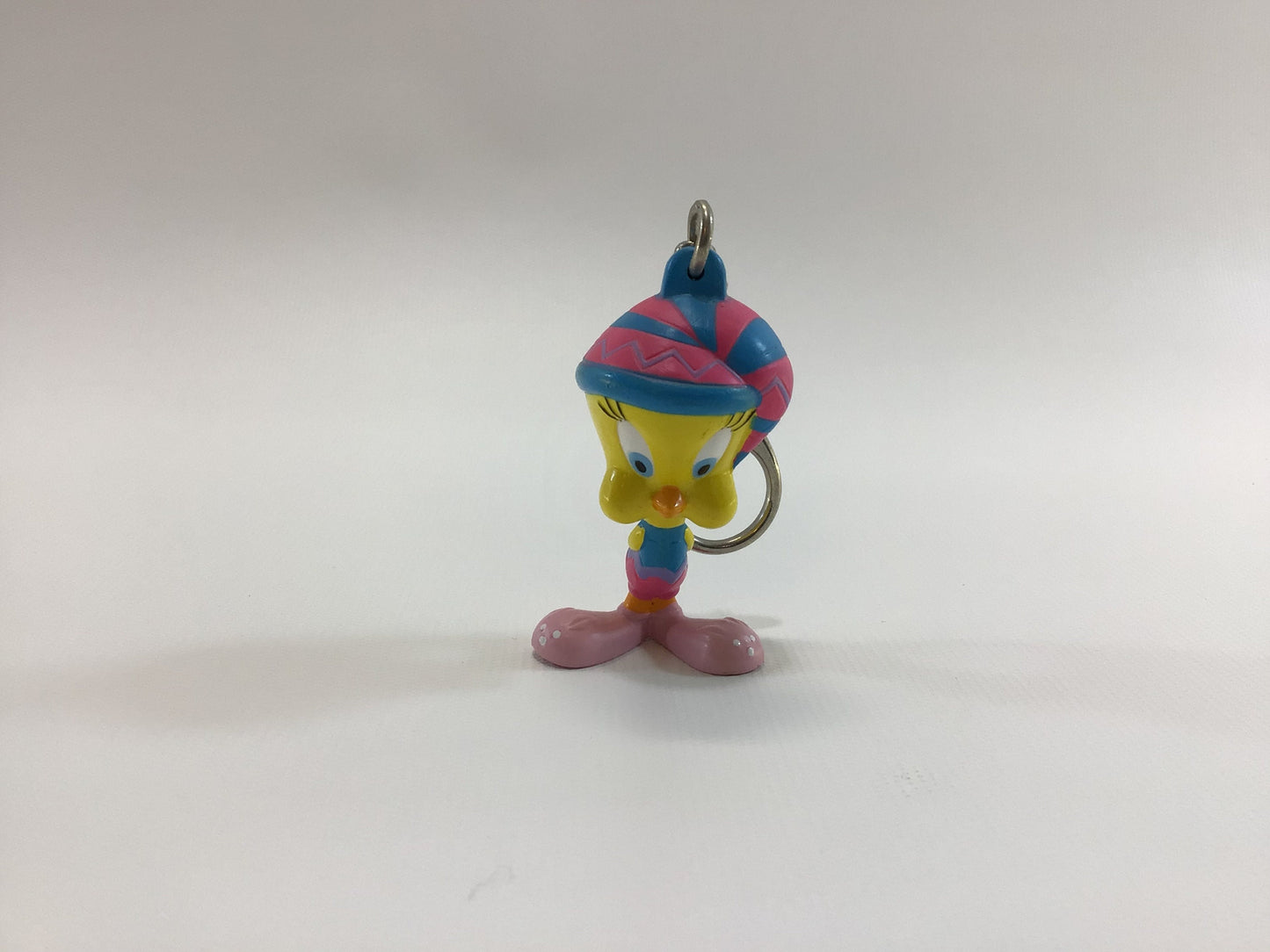 Looney Tunes Tweety Bird Keychain Figure Vintage Toy Figure Easter Outfit