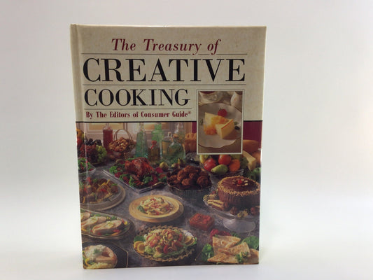 Cookbook The Treasury of Creative Cooking Copyright 1992 Hardcover Vintage Recipes