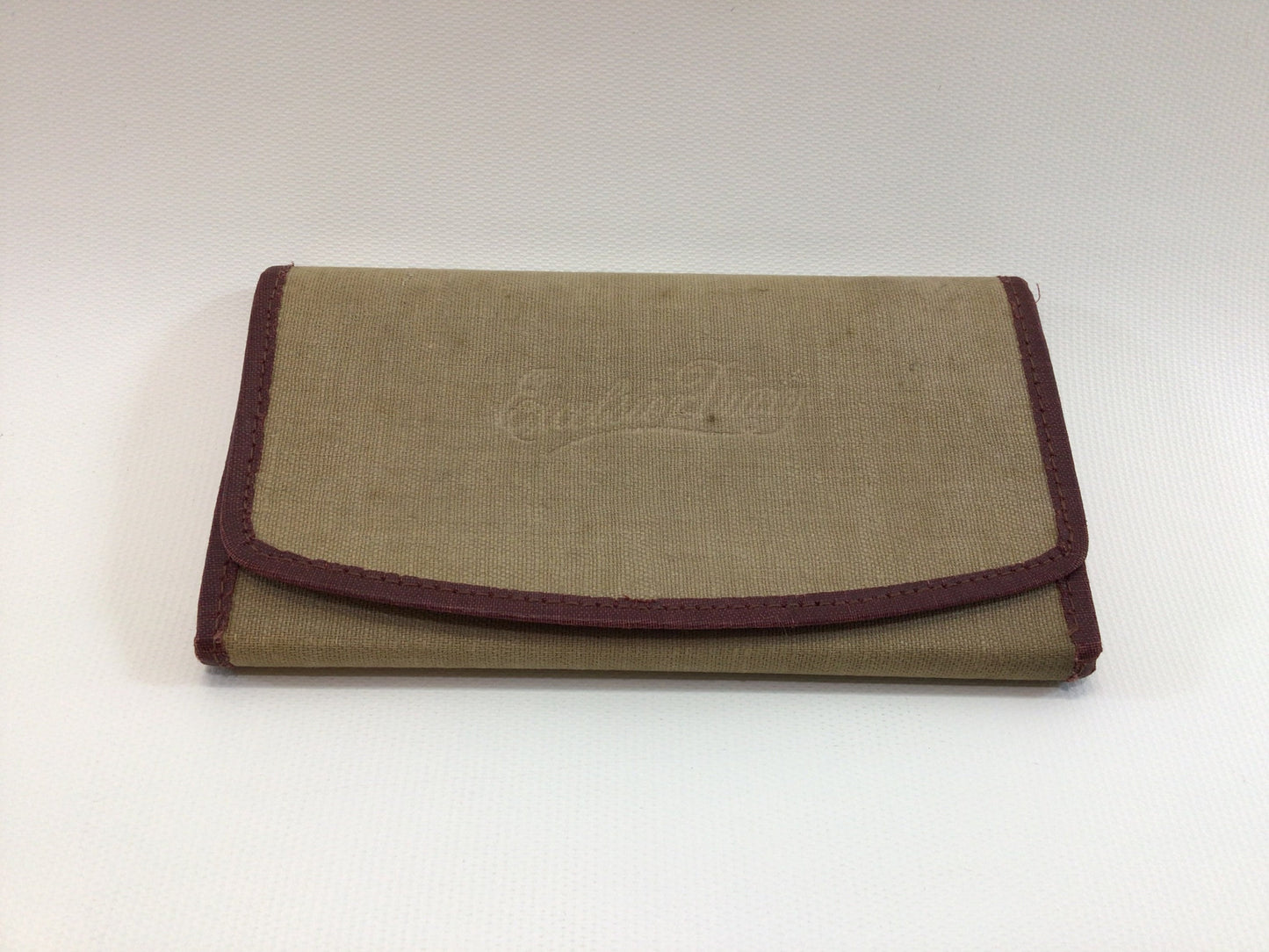 Canvas Pocket Calendar Notepad 1929 Excelsior Diary Vintage Collectible Unused Paper and Fabric Ephemera Tri-fold Book Pad