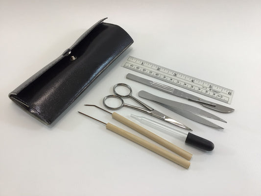 Student Dissection Kit Vintage Made in Pakistan Surgical Stainless Steel 7 Piece Set Learning Educational Academic Tool Supply Accessories