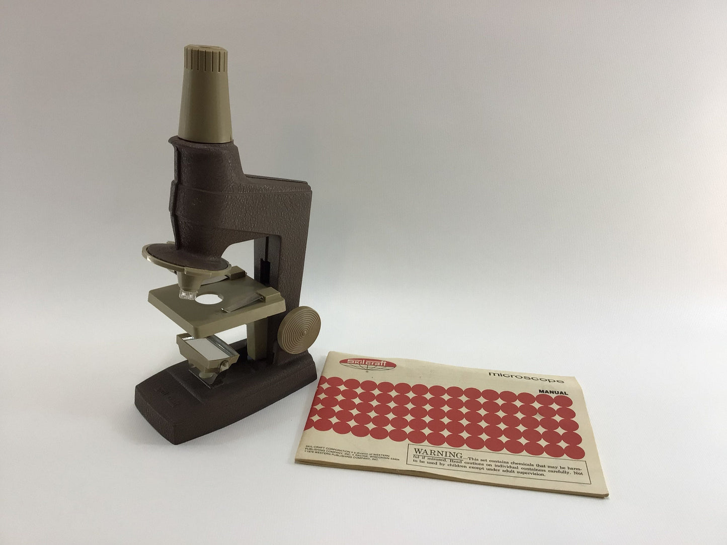 Skil Craft Microscope 1970s Vintage Learning Educational Beginner Academic Toy Tool Lab Apparatus