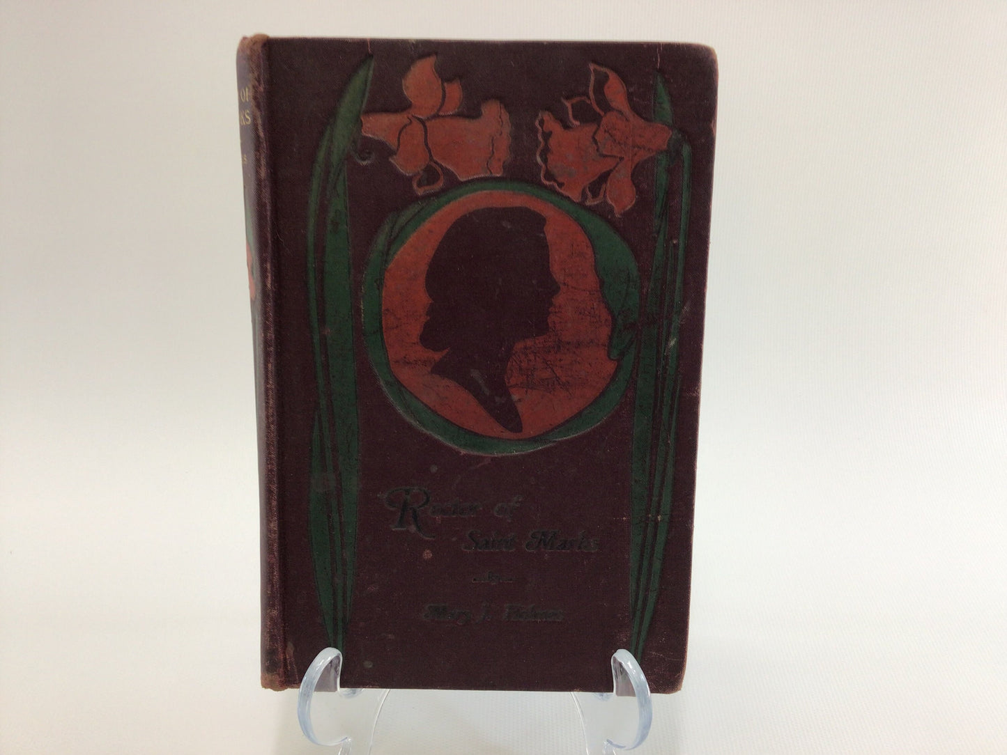 Antique Catholic Novel The Rector of St Mary's by Mary J Holmes Red Hardcover Embossed Hurst Publishers