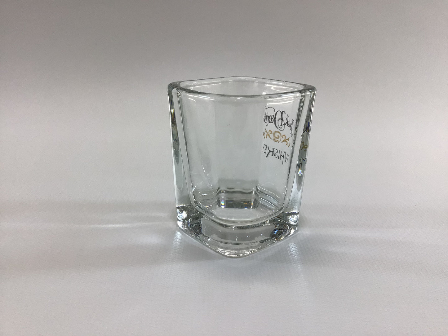 Vintage Shot Glass Jack Daniels Advertising Mid Century Collectible Barware Clear Glass ACL