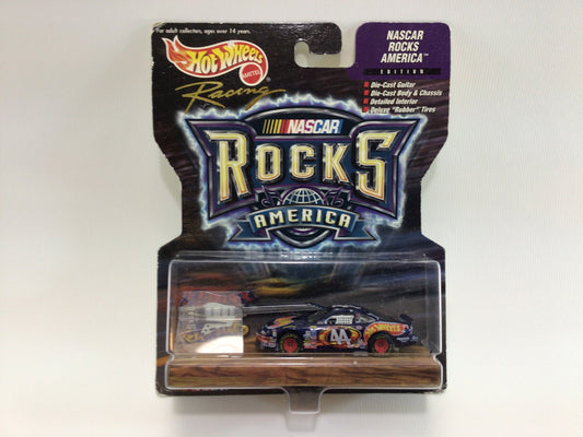 Hot Wheels Racing NASCAR Rocks America Kyle Petty Vintage Diecast 1:64 Scale Toy Race Car and Guitar