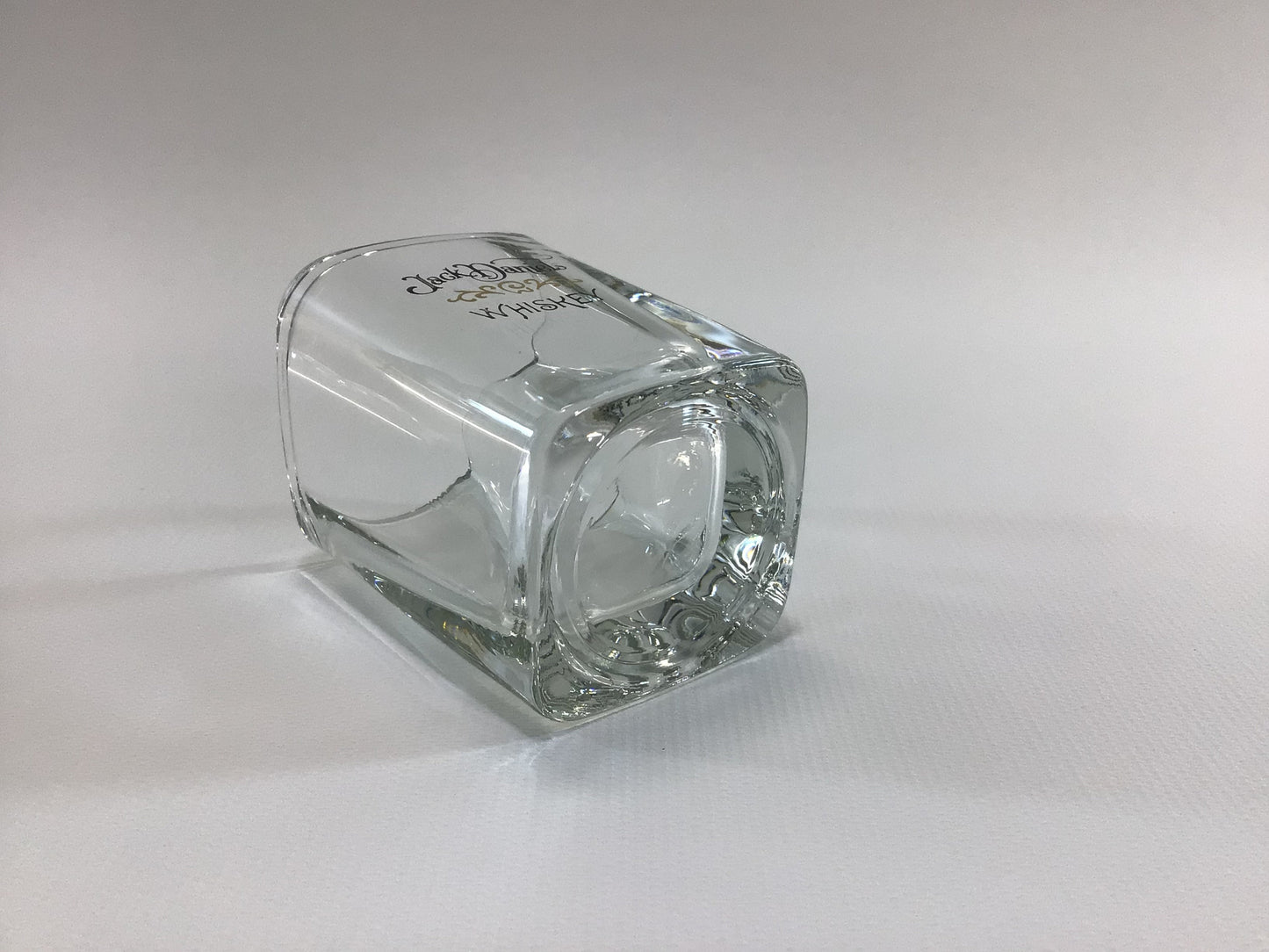 Vintage Shot Glass Jack Daniels Advertising Mid Century Collectible Barware Clear Glass ACL